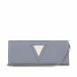 Preview: Lange Clutch Bag aus Kalbsleder in blau -BONA DEA-